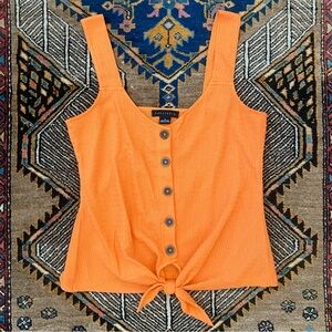 Sanctuary Orange Tie Cami Top